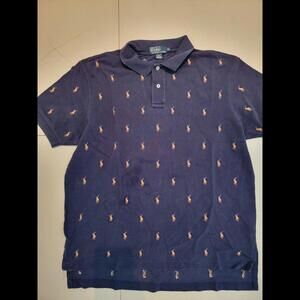 Vintage Polo Shirt XL Ralph Lauren Embroidered Ponies Pony